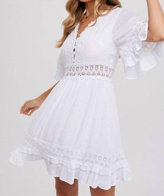 Bluivy - Vestido Feminino Camille com Decote em V e Renda