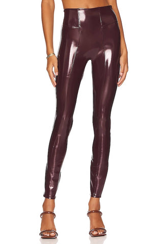 Spanx - Legging de couro sintético envernizado