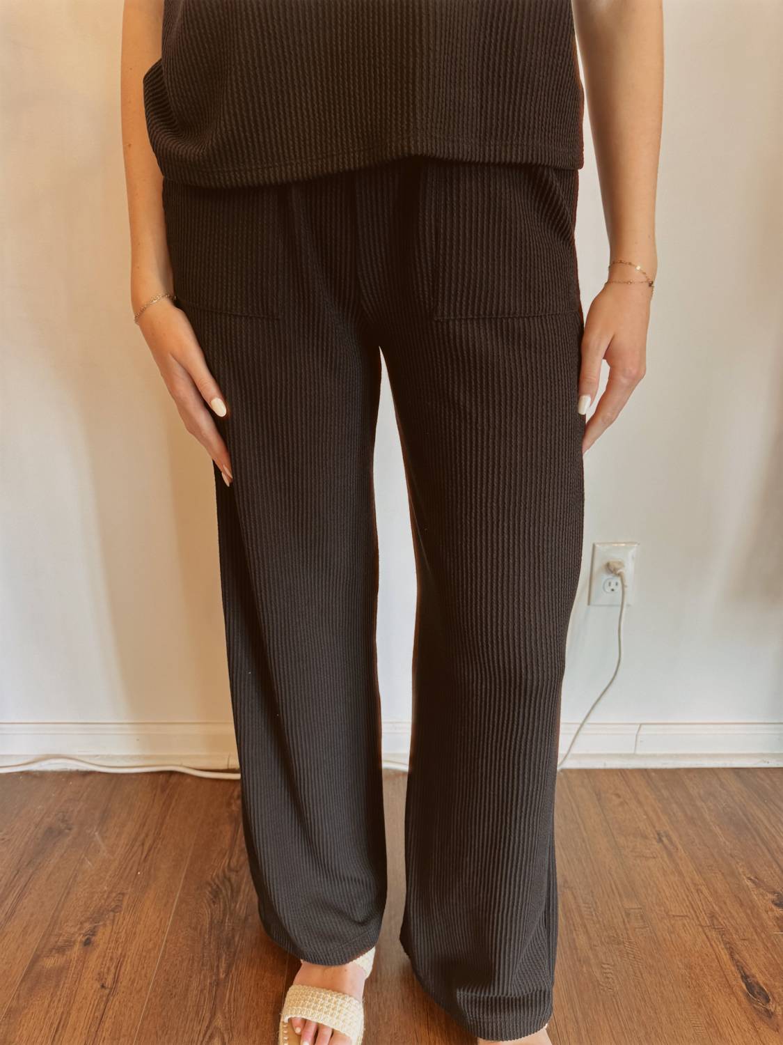 Burgundy Apparel - Women's The Layne Ribbed Set