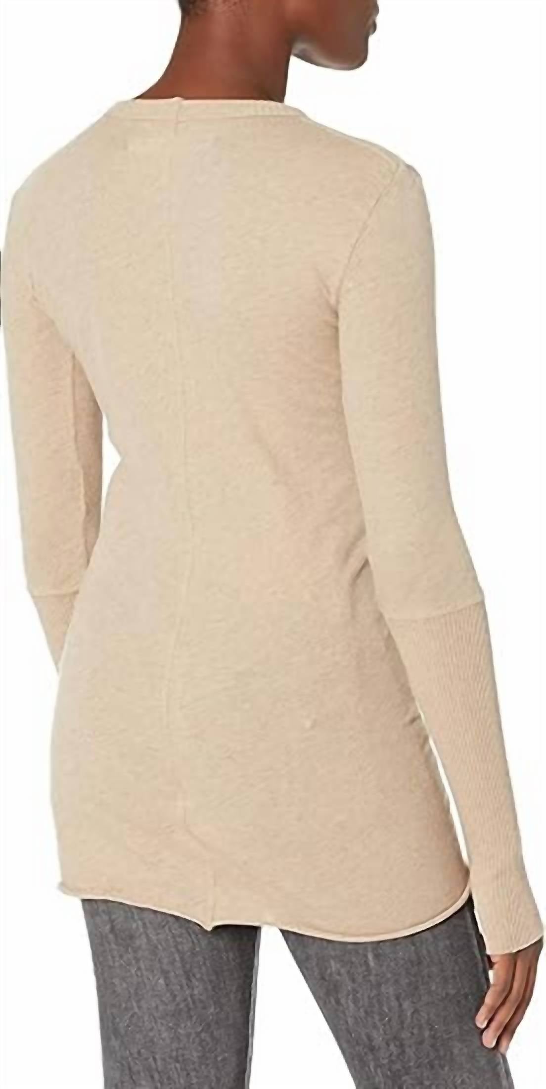 Enza Costa - CASHMERE FITTED CUFFED L/S CREW