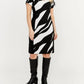 Frank Lyman - Abstract Zebra Print Dress