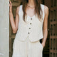 Z Supply - Belfort Pinstripe Linen Vest