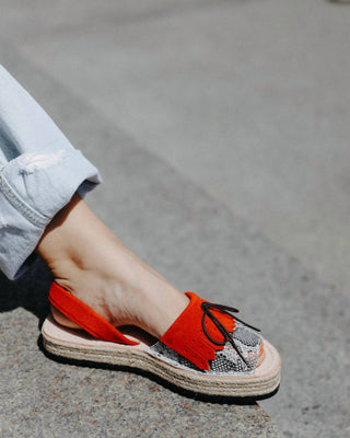 Numa By Spanians - Sandália Anabela Franjas Feminina Estreita