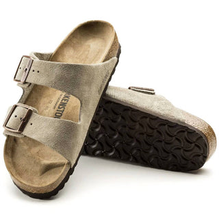 Birkenstock - Palmilha unissex Arizona Suede Regular - Largura estreita