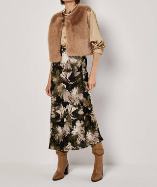Apricot - Luxe Layer Fur Vest