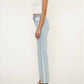 Kancan - High Rise Contrast Accent Straight Leg Jean