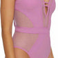 Becca - Plunge-neck One-piece Swimsuit