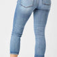 Judy Blue - Mid Rise Non Distressed Skinny Capri Jeans