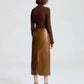 A.L.C. - Marta Glossy Leather Midi Skirt