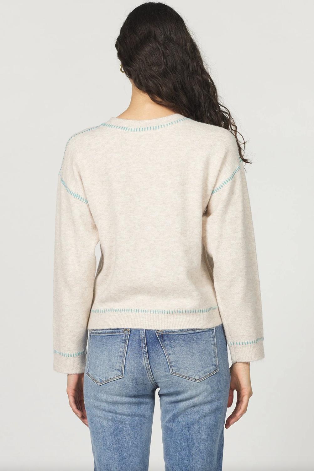 Another Love - Millie Crew Neck Sweater With Contrast Stitching