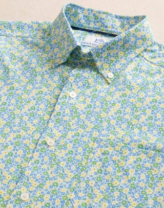 Johnny Was - Camisa Esportiva Intercoastal de Manga Curta Petal Party