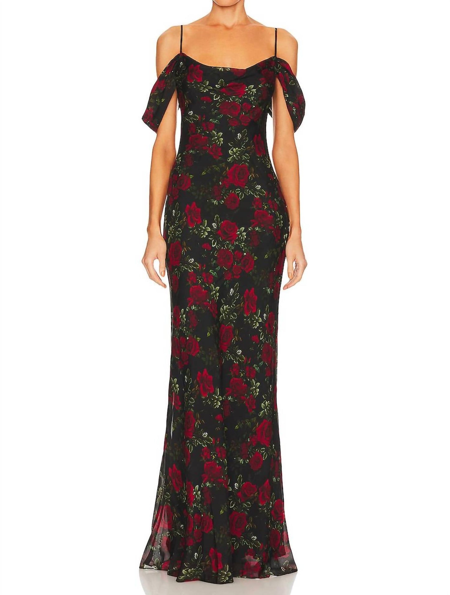 L'Agence - Kenna Cowl Neck Dress