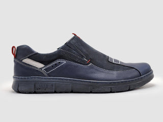 Kcr Group - Sapatos masculinos de couro slip-on para o dia a dia