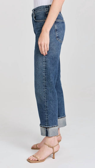 Agolde - Calça Jeans Reta Fran Low Slung