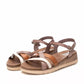 Xti - Women's Low Wedge Strappy Sandals