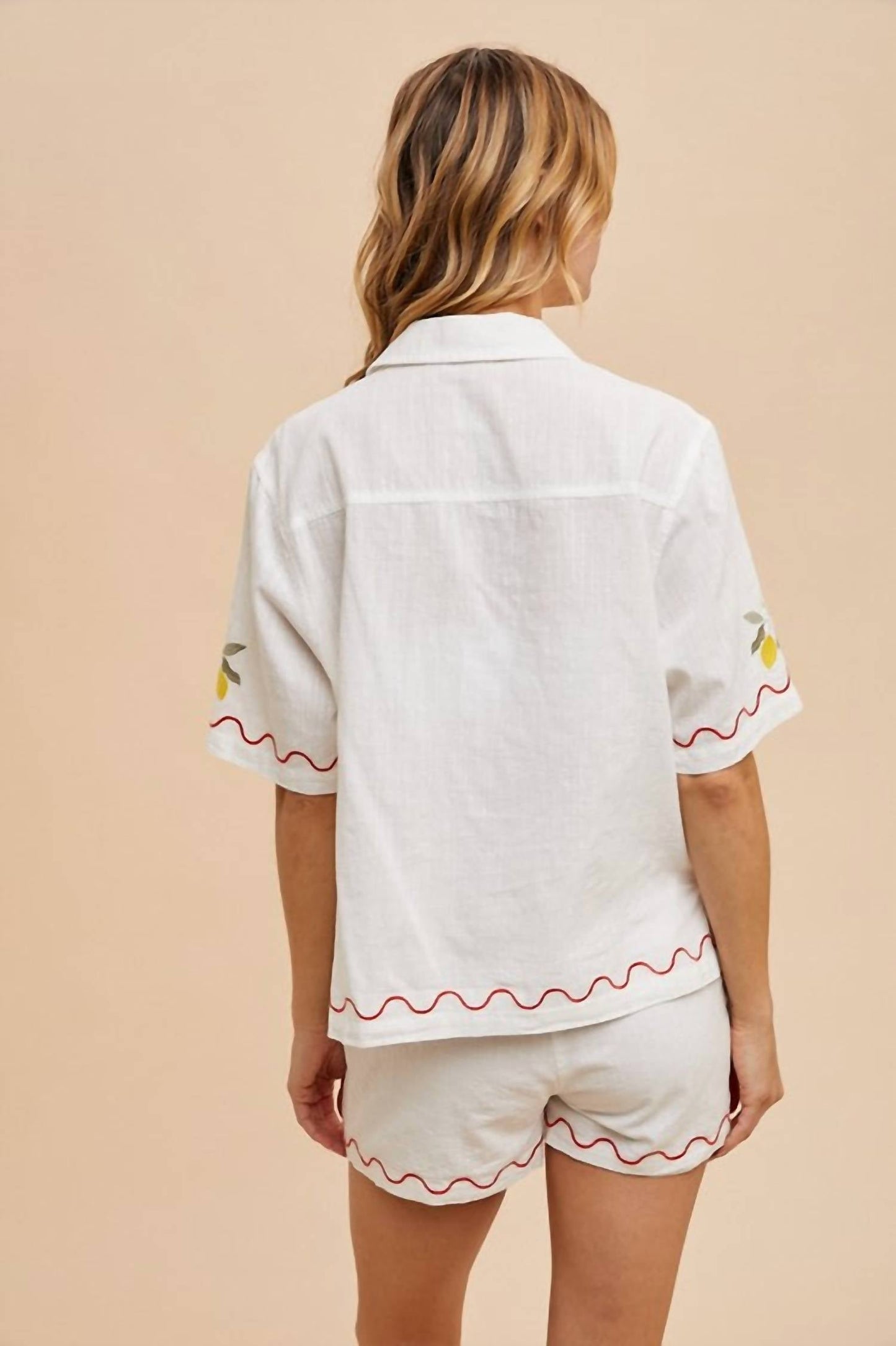 In-Loom - Avery Embroidered Short Set