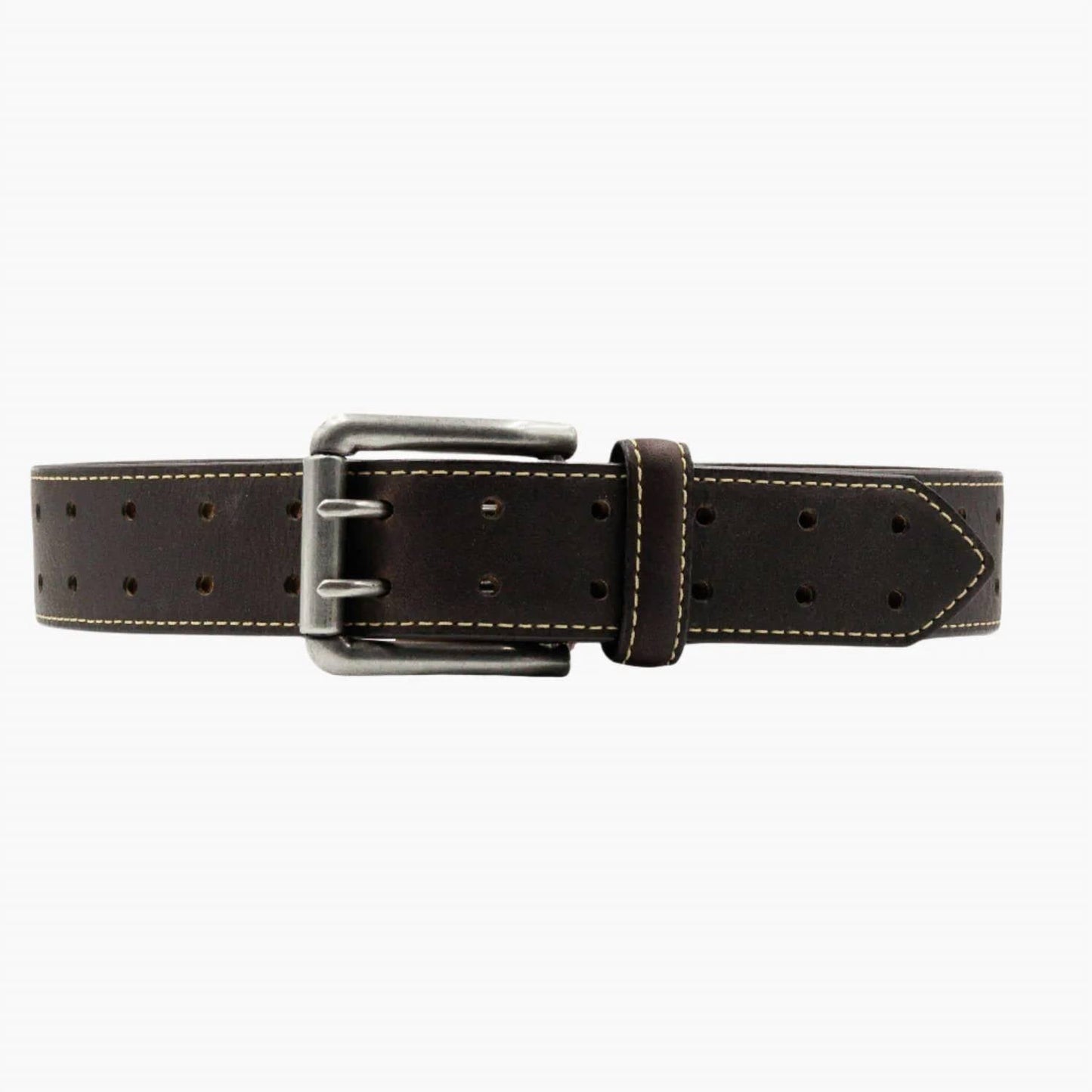 Lejon Leather Goods - Men's Vintage Bison Leather Double Barrel Usa Belt