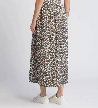 O Grande. - Vestido de algodão com estampa de leopardo