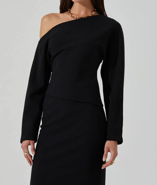 Astr - Kana Off Shoulder Asymmetric Top