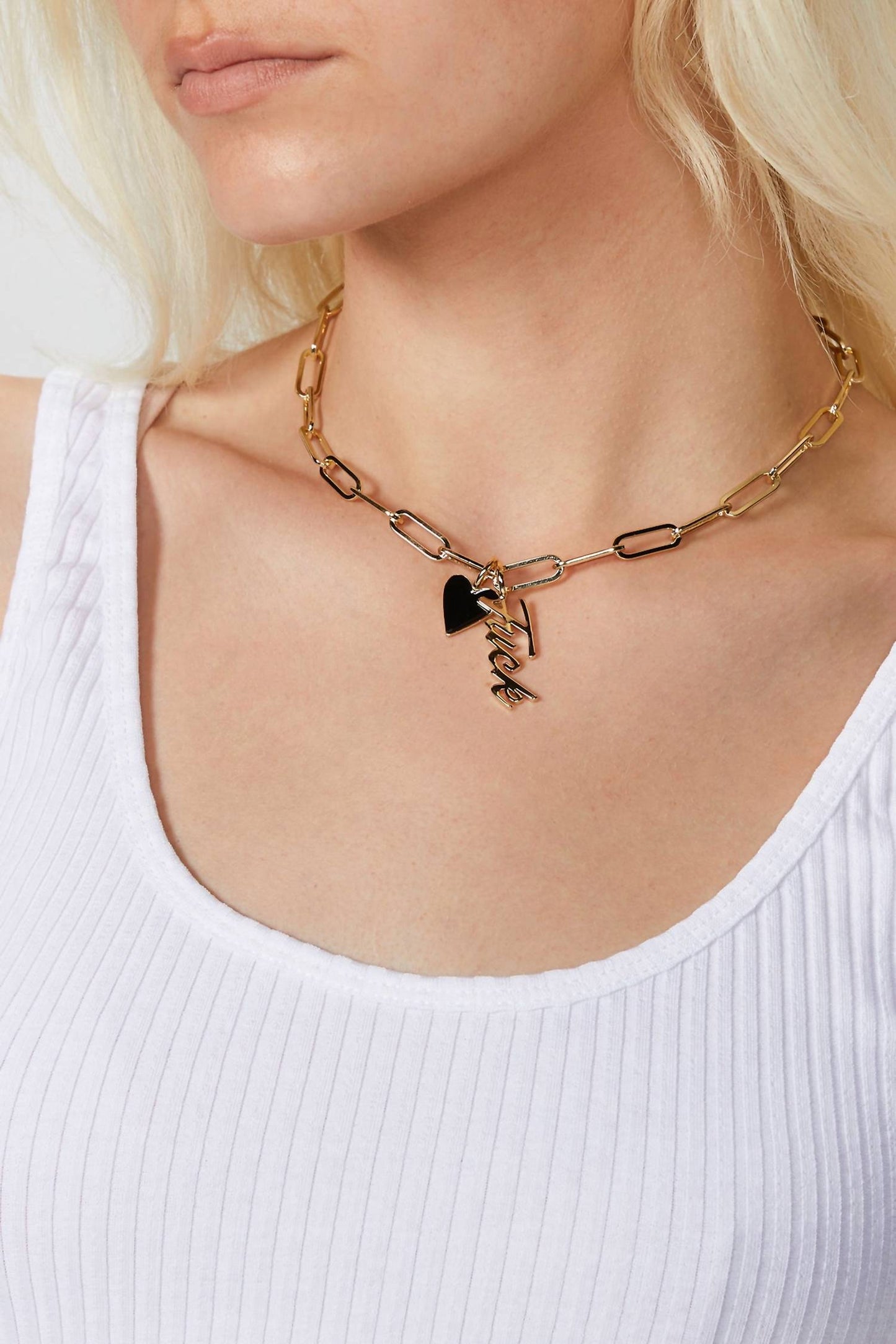 Eklexic - LARGE ELONGATED LINK CHAIN NECKLACE