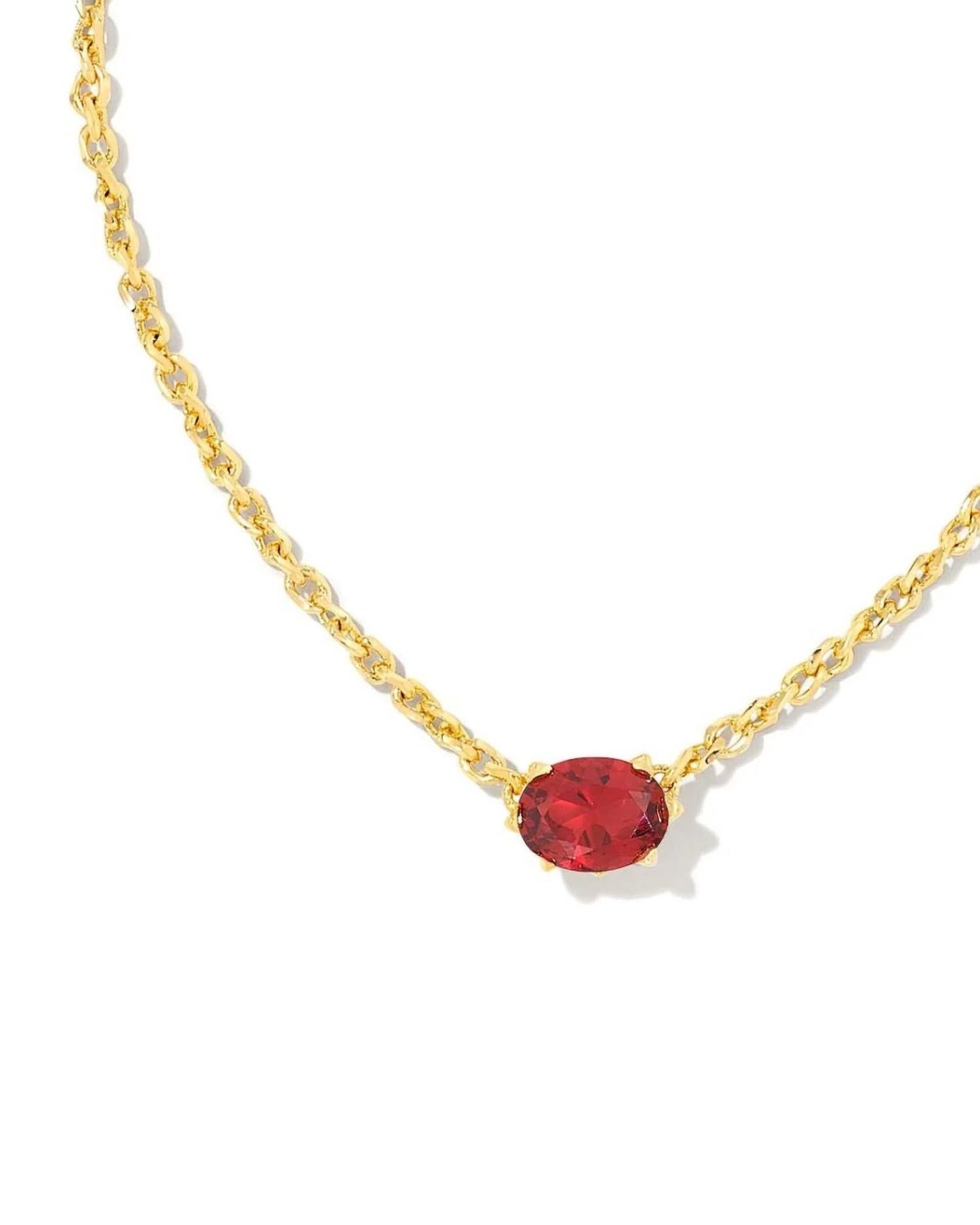 Kendra Scott - Cailin Gold Burgundy Crystal Necklace