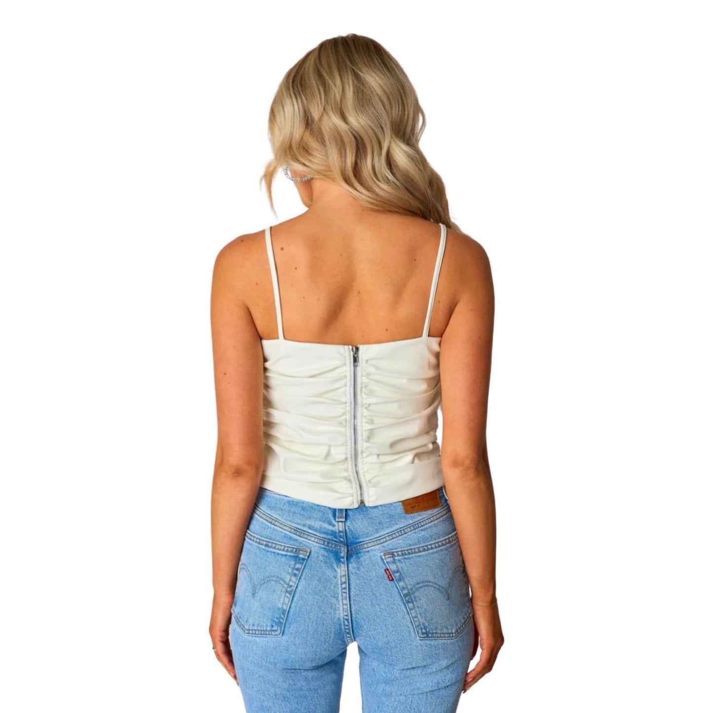 Buddylove - Jolie Vegan Leather Cropped Tank Top