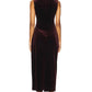 Steve Madden - Cleo Velvet Mockneck Midi Dress