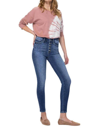 Judy Blue - Calça Jeans Skinny de Cintura Alta