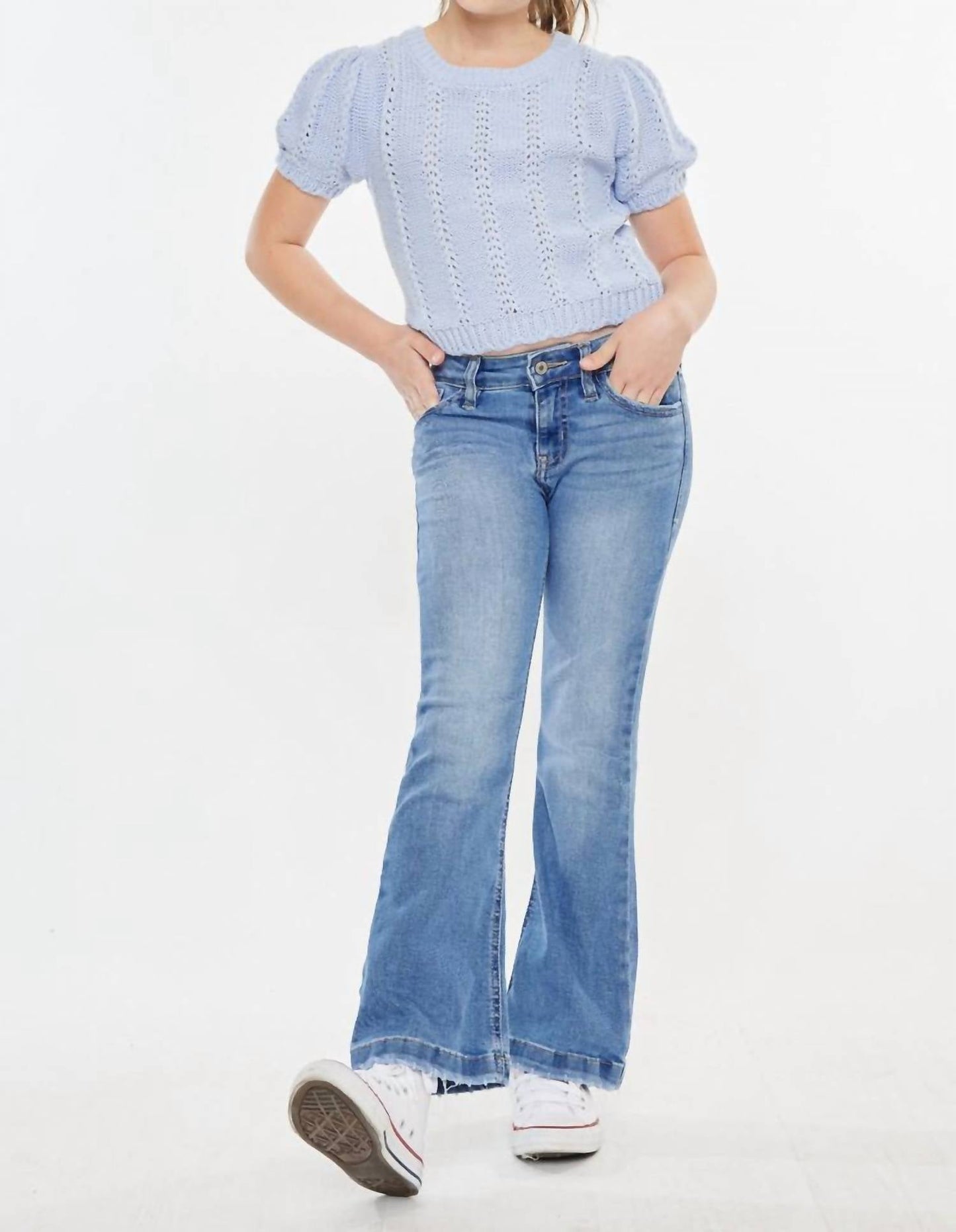Kancan - Aster Mid Rise Flare Jeans