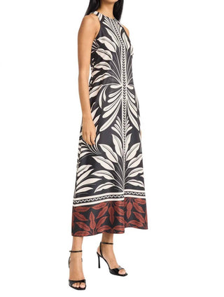 Donna Morgan - Maggy London Raye Leaf Print Maxi Dress