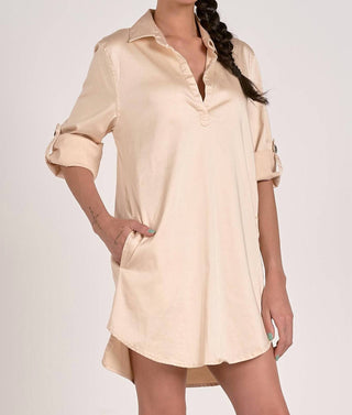 Elan - Vestido Camisa Stone