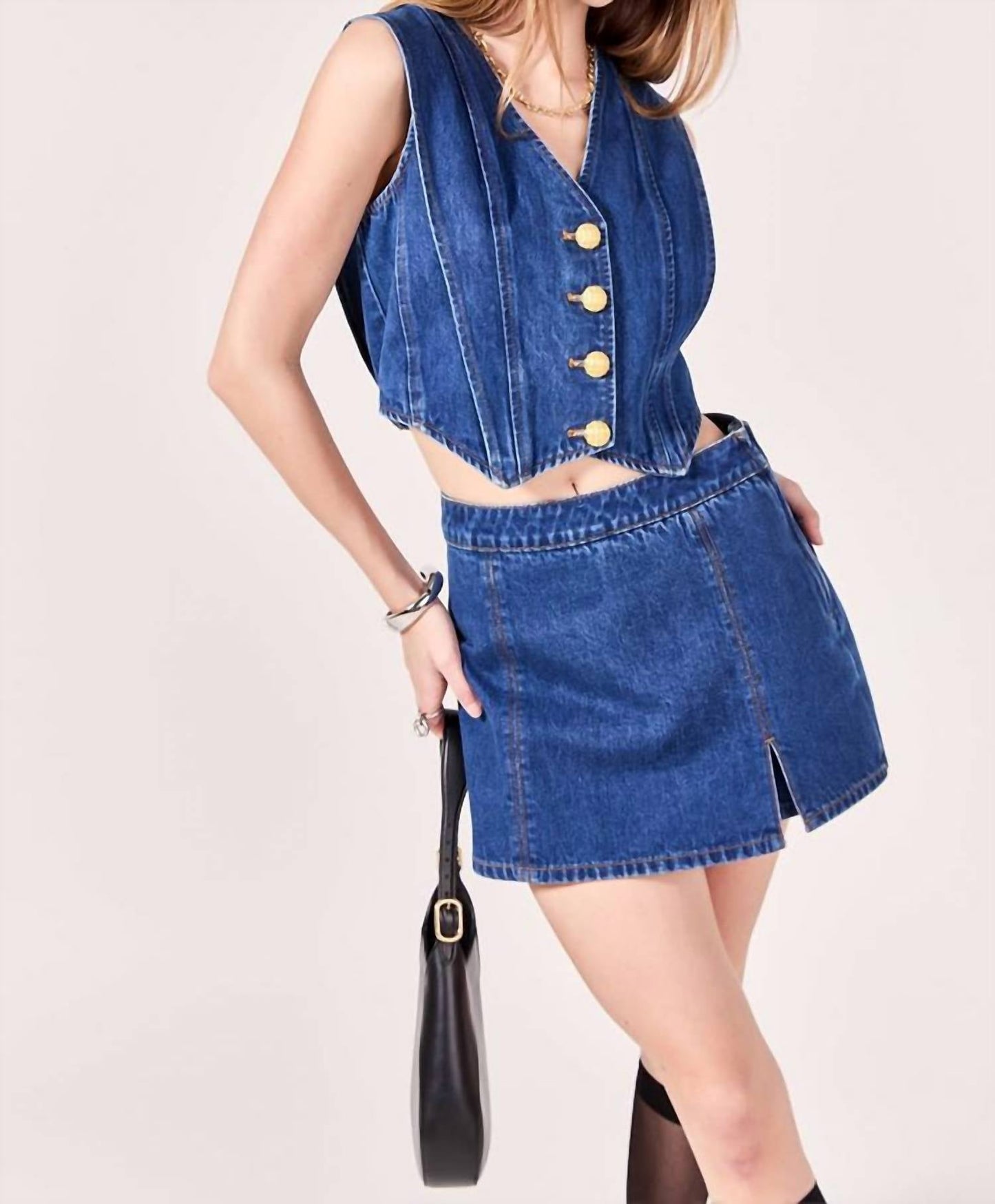 English Factory - High Waisted Mini Skort
