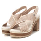 Xti - WOMEN'S CROSS STRAP HEELED SANDALS