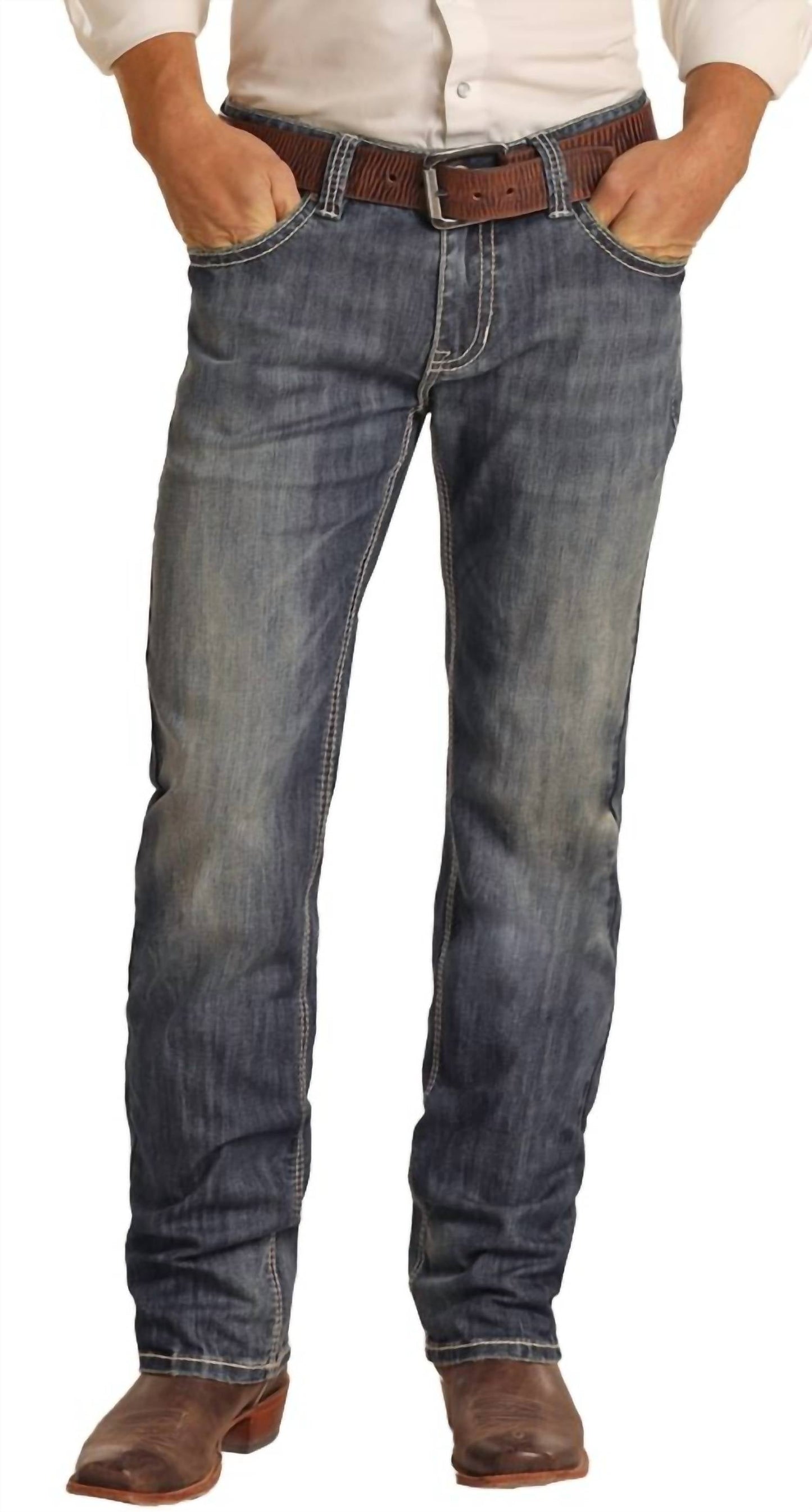 Rock & Roll Denim - Pistol Relaxed Stackable Bootcut Jean