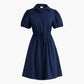 J.Crew - Collared Short-sleeve Tie-waist Mini Dress