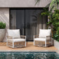 Set of 2 360° Swivel Bohemian Outdoor Lounge Chairs