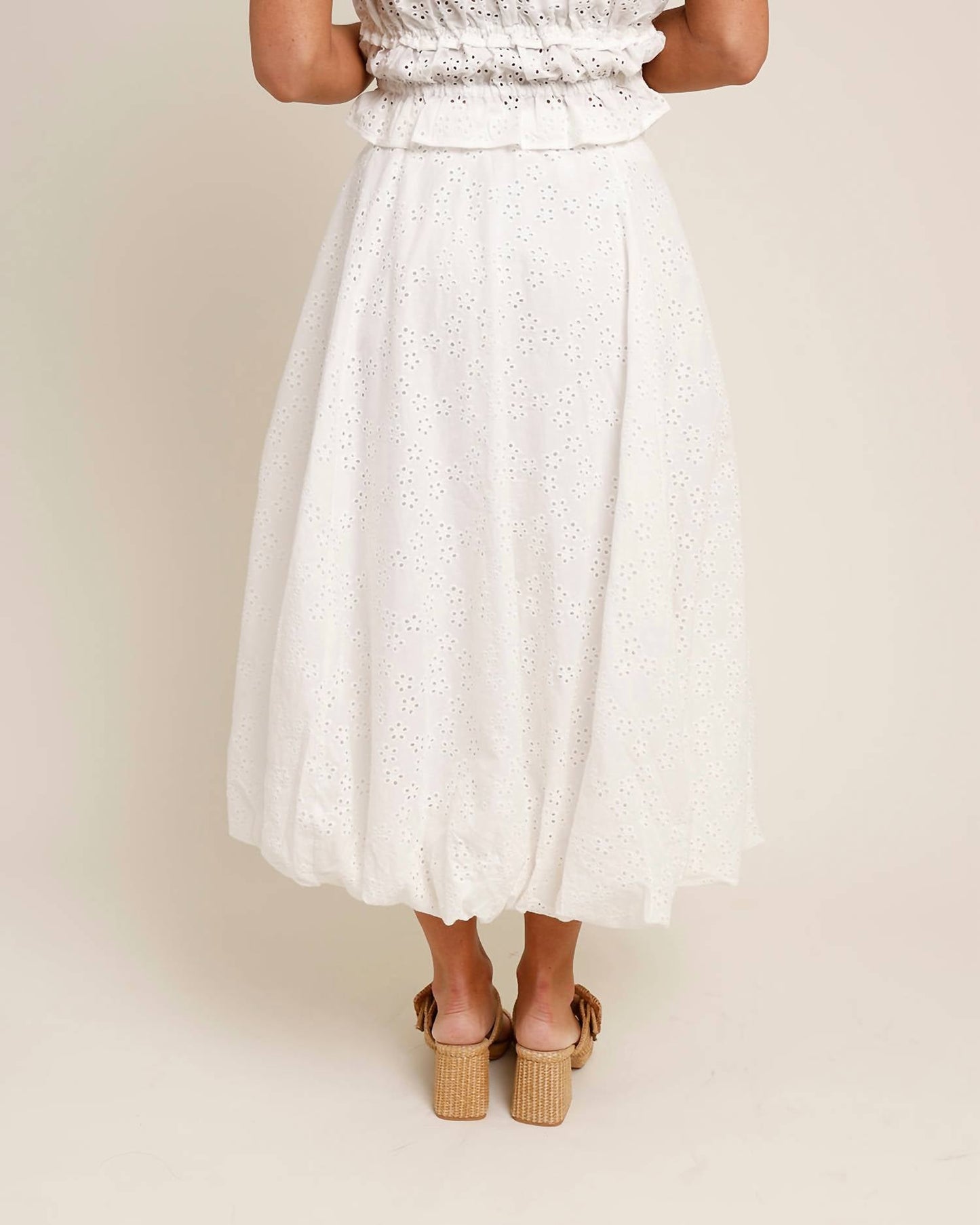 Astr - Kissel Eyelet Maxi Skirt