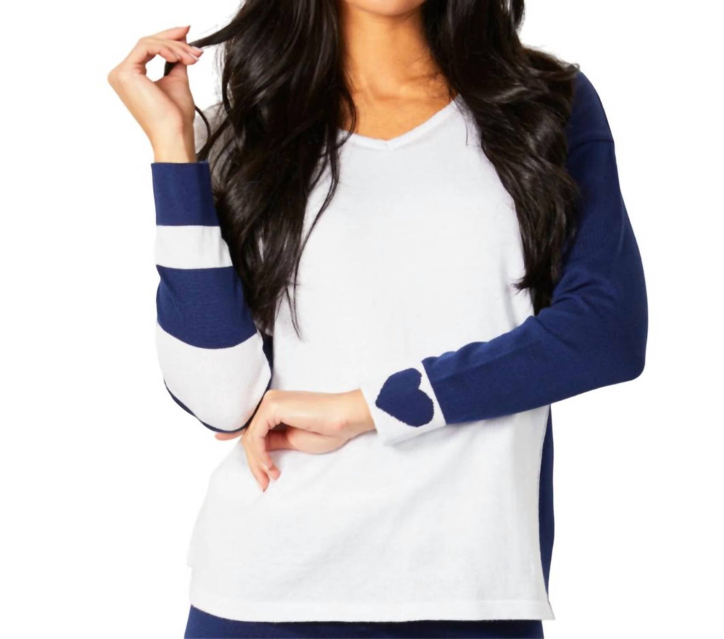 Angel Apparel - Heart V-Neck Hoodie