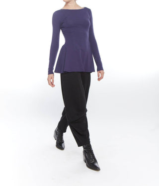Matthildur - Top de manga comprida Atarah Peplum