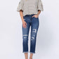 Judy Blue - Thermal Patch Boyfriend Jeans