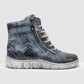 Kcr Group - Women's Original Thick Wool-lined Zip-up Leather Boots