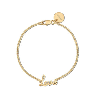 Eklexic - Pulseira de amor com letras delicadas para mulheres