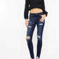 Kancan - Cora Mid Rise Super Skinny Jean