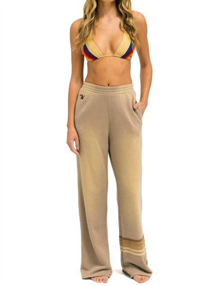 Aviator Nation - Rugby Stitch Wide Leg Pocket Sweatpant