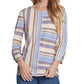 Multiples - Stripe Panel Knit Top