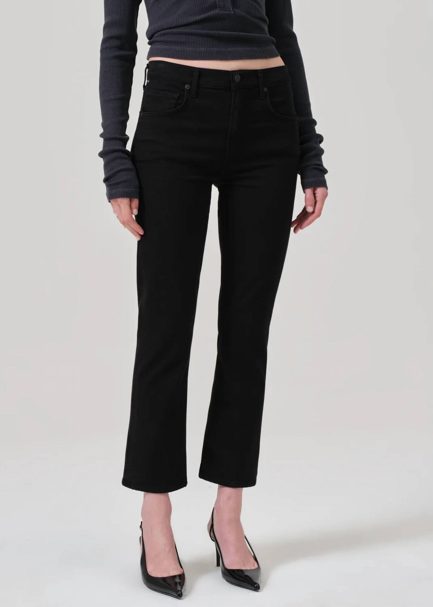 Citizens Of Humanity - Isola Mid Rise Cropped Boot Jeans