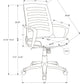 Office Chair, Adjustable Height, Swivel, Ergonomic, Armrests