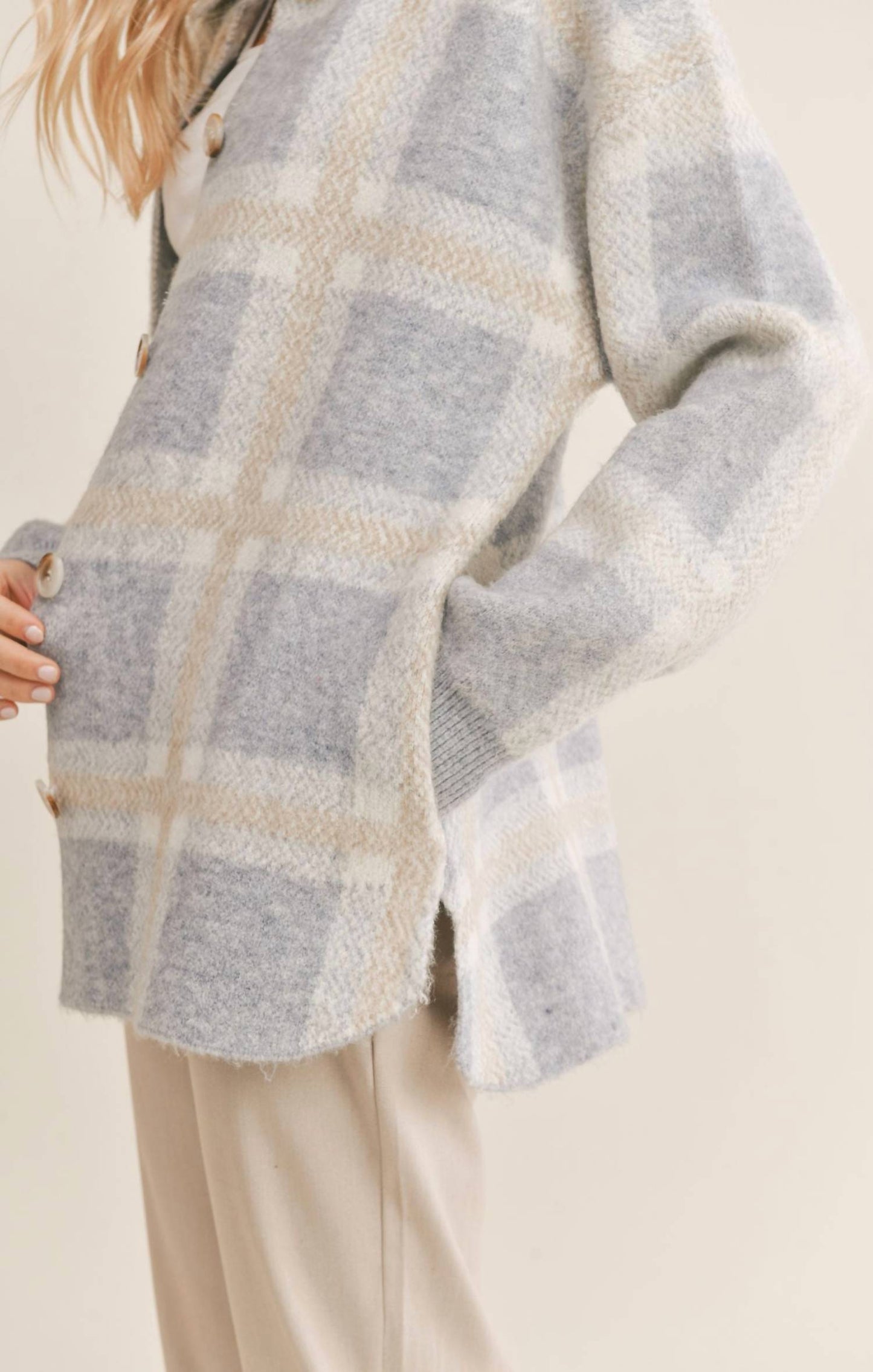 Sadie & Sage - Gwen Checkered Cardigan