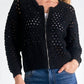 Elan - ELAN Sweater Zip Up Cardigan
