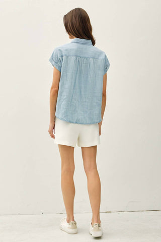 Be Cool - Tencel Button Up Top